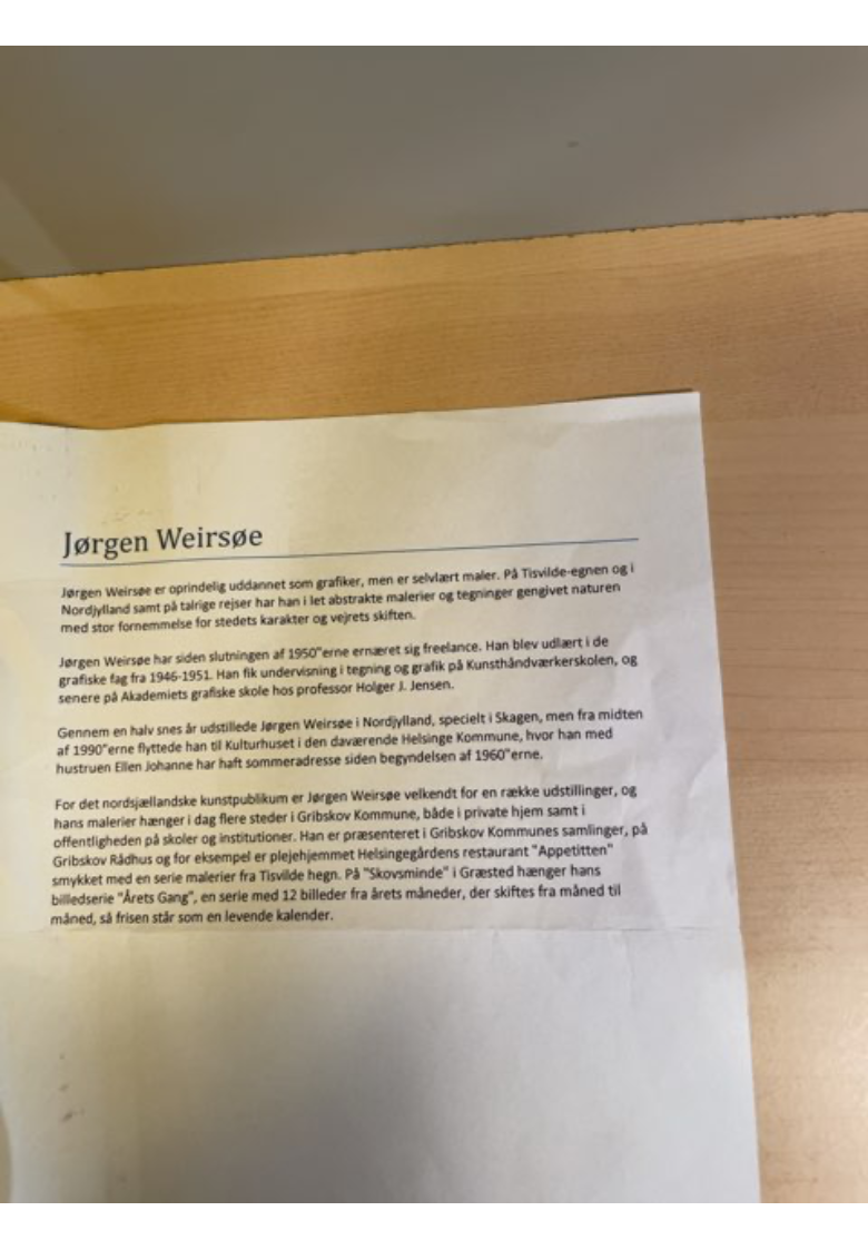 Maleri af Jørgen Weirsøe